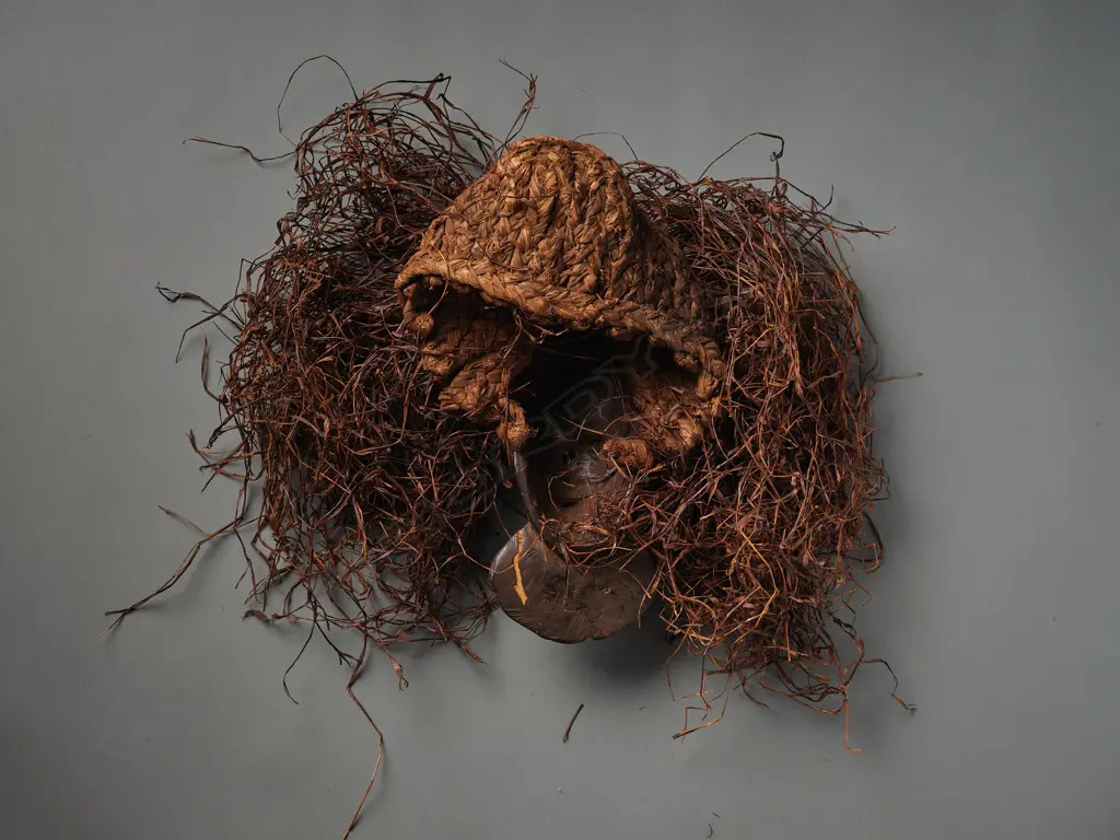 Wood/raffia/rope mask - Chokwe c.1950, Image 1++